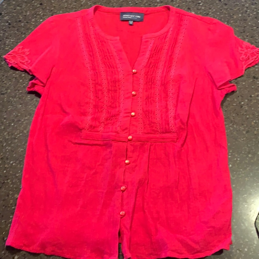 Jones New York pink top
